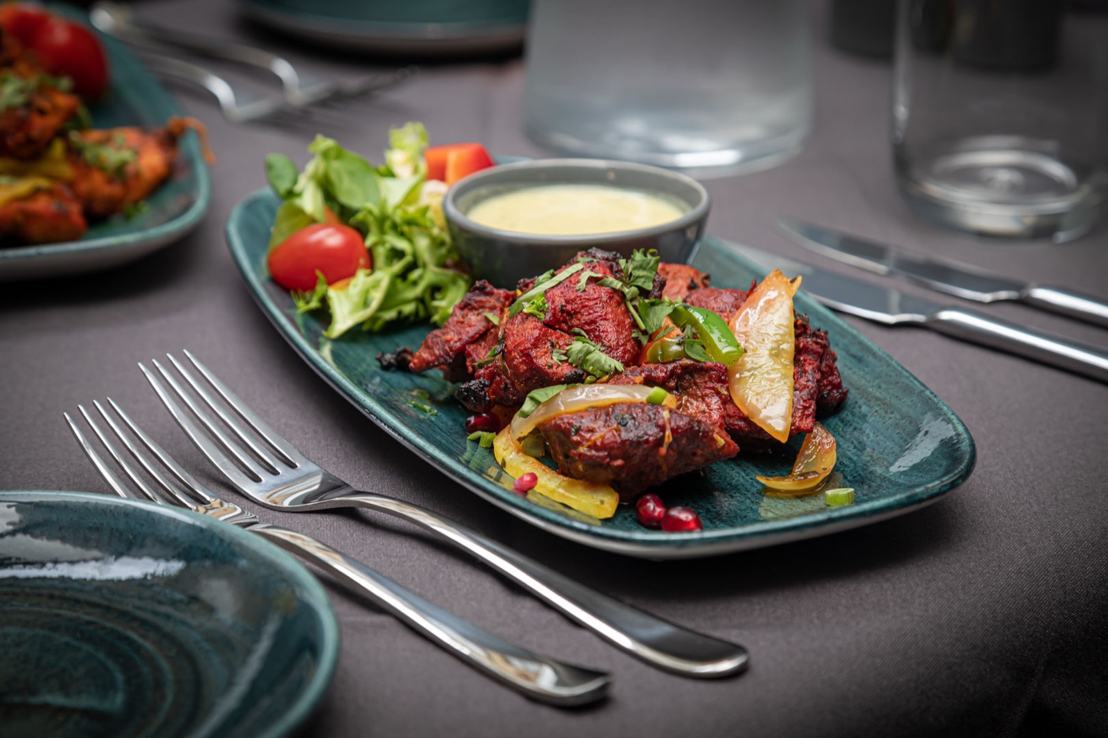 Chicken or Lamb Tikka Kebab